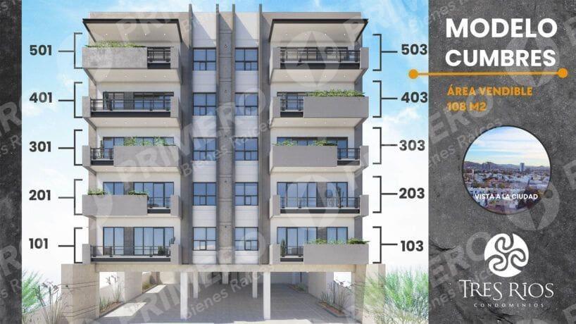 Departamentos en Venta en Tres Ríos PMR-2786