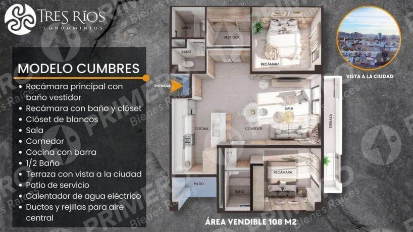 Departamentos en Venta en Tres Ríos PMR-2786