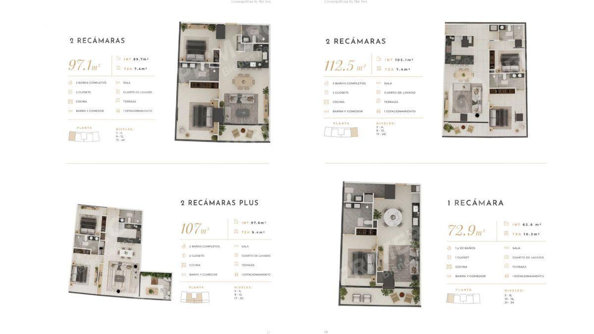 Departamentos en Venta en Cosmopolitan by the Sea PMR-2879