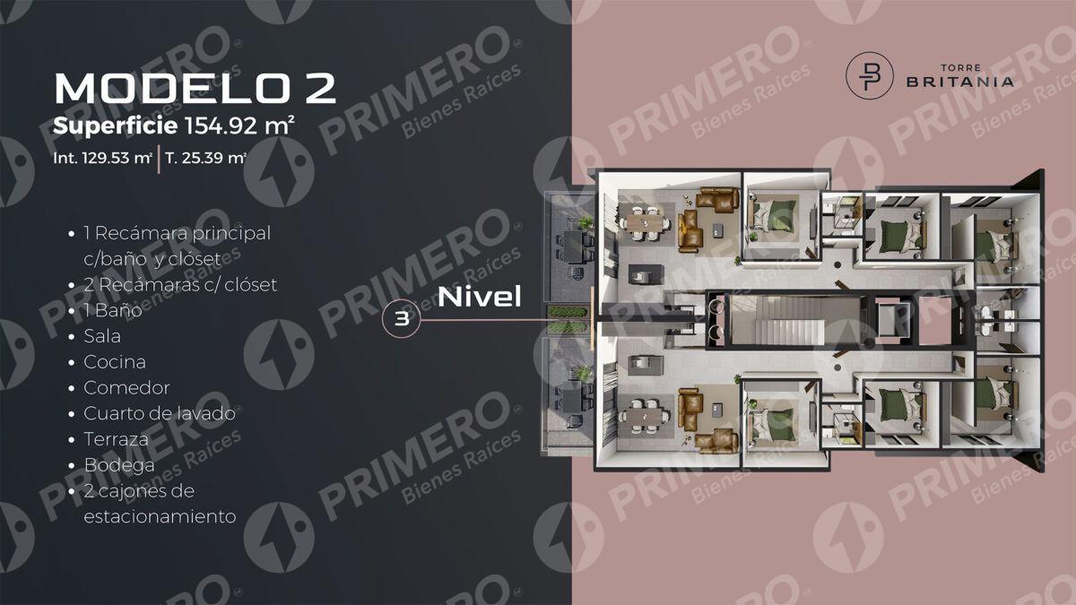 Departamentos en Venta en Torre Britania PMR-2980