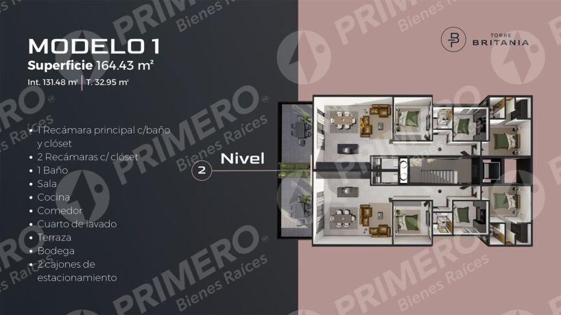 Departamentos en Venta en Torre Britania PMR-2980